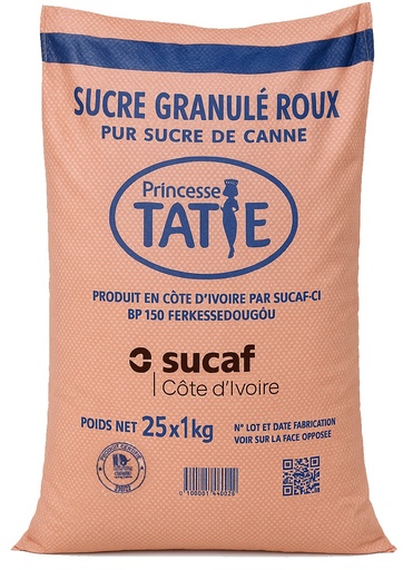 SAC DE SUCRE SUCRIVOIRE EN POUDRE DE 25 KG